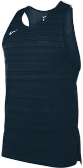 Nike Stock Dry Miler Singlet Heren navy - L