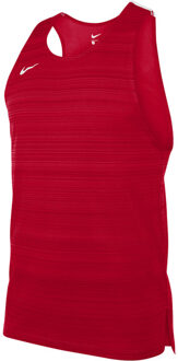 Nike Stock Dry Miler Singlet Heren rood