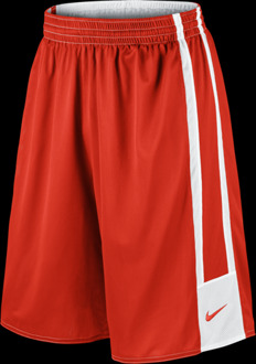 Nike Stock League Reversible Basketbal Short Red Rood / wit - XXXL