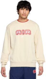 Nike Streetwear Air Crew Fleece Casual Sweater Heren XL Khaki
