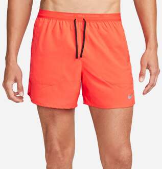 Nike Stride 5in Hardloopshorts Heren-Rood,Zwart - XL