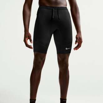 Nike Stride Half Tight Hardlooplegging Heren-zwart, zilver