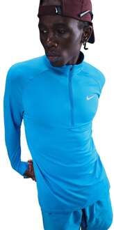 Nike Stride Half-Zip Hardloopshirt Heren blauw - L