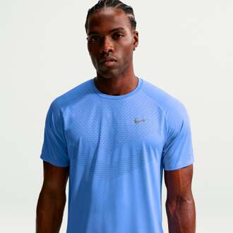 Nike Stride Hardloopshirt Heren blauw - XL