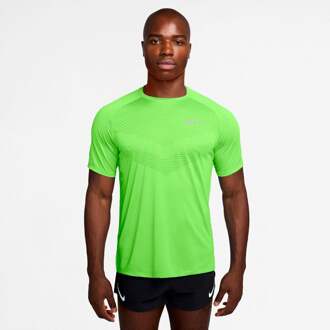 Nike Stride Hardloopshirt Heren lichtgroen - XL