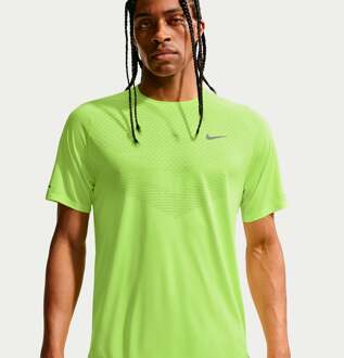 Nike Stride Hardloopshirt Heren neongeel - XXL