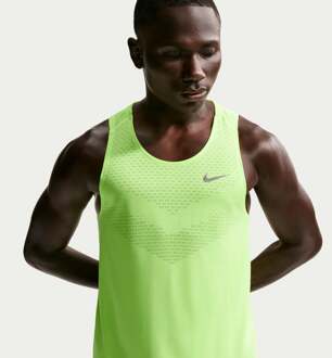 Nike Stride Hardloopshirt Heren neongeel - XXL