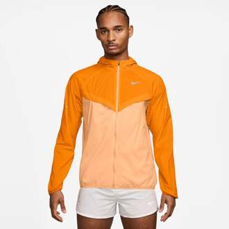 Nike Stride Jacket Hardloopjas Heren-crème, zilver - L