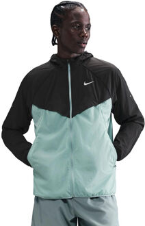 Nike Stride Jacket Hardloopjas Heren-zwart, turkoois - XL