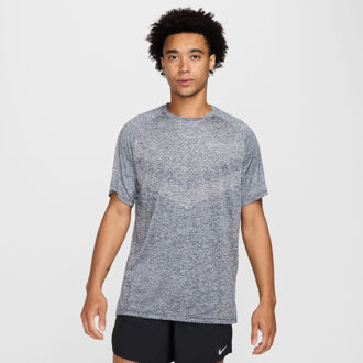 Nike Stride Tee Hardloopshirt Heren-blaugrau - M