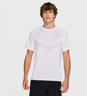 Nike Stride Tee Hardloopshirt Heren-wit - XL,XXL