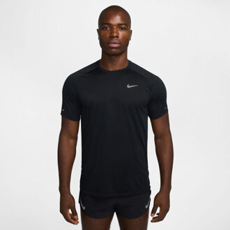 Nike Stride Tee Hardloopshirt Heren-zwart - XL