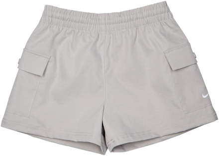 Nike Style Star Korte Broeken Kinder - Grijs - Maat 128 - 137 CM - Poly Woven Grey