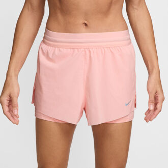 Nike Swift 2in1 Short Hardloopshorts Dames-abrikoos - XS,L,XL