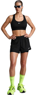 Nike Swift BH 2in1 Short Set Dames zwart