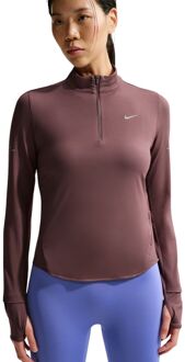 Nike Swift Dri-Fit Half Zip UV Sportshirt Dames L/40 Bordeaux