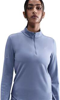 Nike Swift Half-Zip Hardloopshirt Dames blauwgrijs - XL
