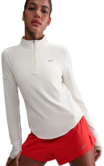 Nike Swift Half-Zip Hardloopshirt Dames crème - M,L,XL