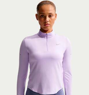 Nike Swift Half-Zip Hardloopshirt Dames paars - S,M
