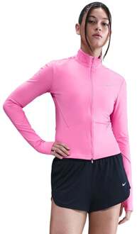 Nike Swift Half-Zip Hardloopshirt Dames-Pink,Zilver - L