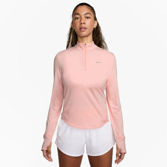 Nike Swift Half-Zip Hardloopshirt Dames roze