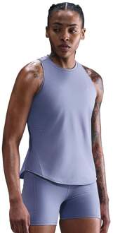 Nike Swift Tank Hardloopshirt Dames-blaugrau, zilver - L
