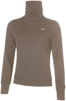 Nike Swift Therma-Fit Hardloopshirt Dames bruin - M,L,XL