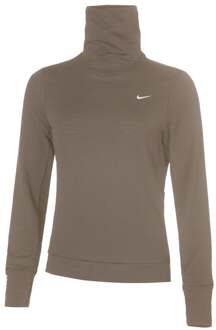 Nike Swift Therma-Fit Hardloopshirt Dames bruin - XL