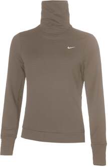 Nike Swift Therma-Fit Hardloopshirt Dames-Bruin - XS,S,M,L,XL