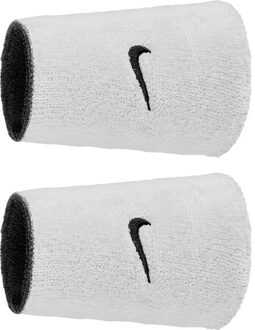 Nike Swoosh Classic Reversible Double Wristband zwart - ONE-SIZE