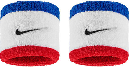 Nike Swoosh Classic Wristband 2-Pack blauw/wit/rood - ONE-SIZE