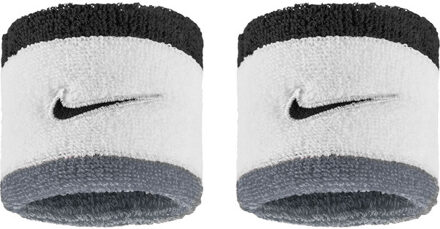 Nike Swoosh Classic Wristband 2-Pack zwart/wit/grijs - ONE-SIZE