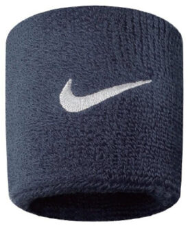 Nike Swoosh geborduurd polsbandje (set van 2) - maat One size Blauw
