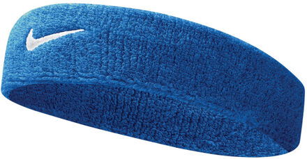 Nike Swoosh Headband - Zweetband - Algemeen - Maat One Size - Kobalt/Wit