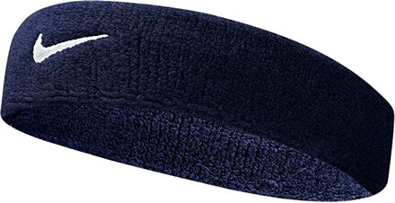 Nike Swoosh Hoofdband (Marine / Wit) Navy