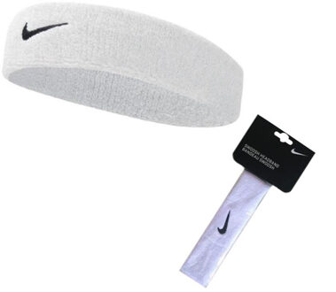 Nike Swoosh Hoofdband. (Wit) - One Size
