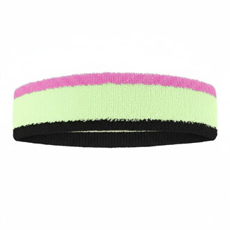 Nike Swoosh Kleurblok Hoofdband (Volt/Roze/Zwart) Veelkleurig - One Size
