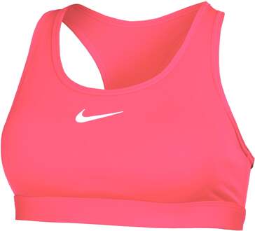 Nike Swoosh MED Support Bra Sport-bh Dames-Pink,Wit roze - XXS