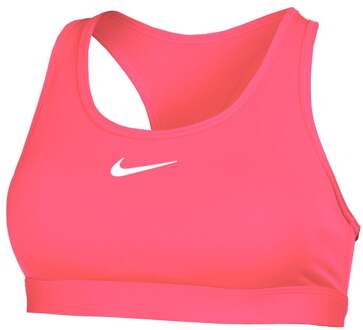 Nike Swoosh MED Support Bra Sport-bh Dames-Pink,Wit - XXS