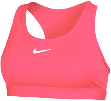 Nike Swoosh MED Support Bra Sport-bh Dames-Pink,Wit - XXS