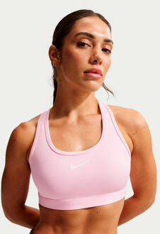 Nike Swoosh Medium Sport-bh Dames-roze, mauve - XS,S,M,L,XL