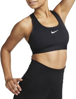 Nike Swoosh Medium Sportbeha Dames zwart
