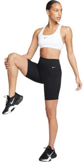 Nike Swoosh Medium Support BH Korte Legging Set Dames zwart