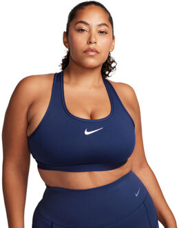 Nike Swoosh Medium Support Padded Sport BH donkerblauw