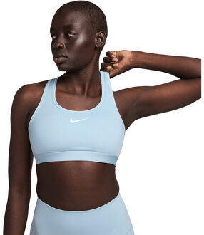 Nike Swoosh Medium Support Padded Sport BH lichtblauw