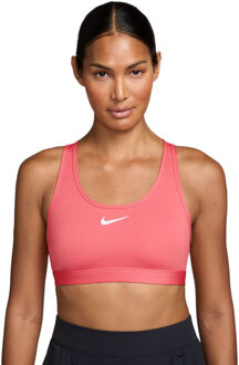 Nike Swoosh Medium Support Padded Sport BH roze - XS