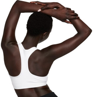 Nike Swoosh medium support sport bh Wit