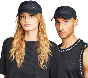 Nike Swoosh Petten Unisex - Zwart - Maat S/M Black