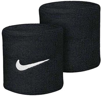 Nike Swoosh polsband (set van 2) - maat One size Zwart