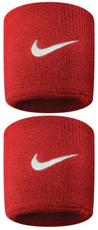 Nike Swoosh Polsband (Set van 2) (Scharlaken/Wit) Rood - One Size